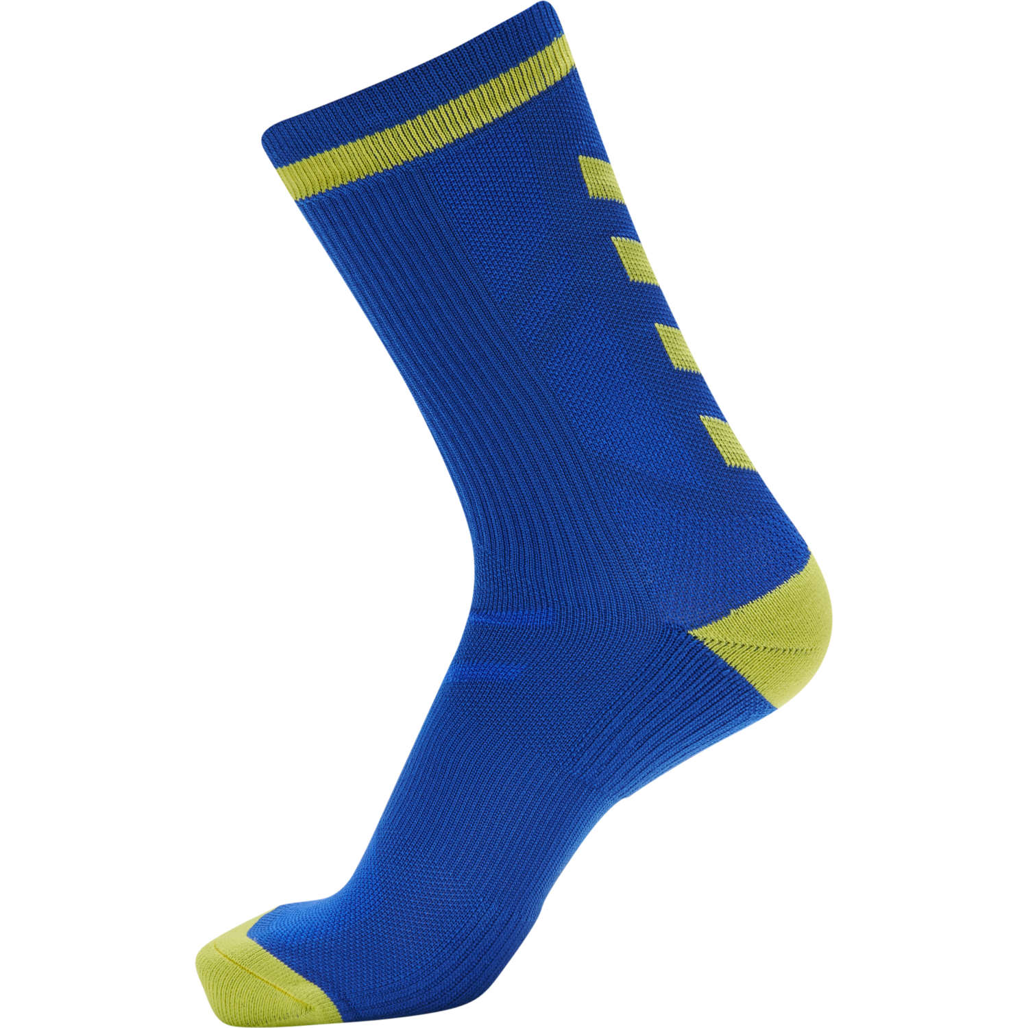 ELITE INDOOR SOCK LOW, TRUE BLUE/BLAZING YELLOW, packshot