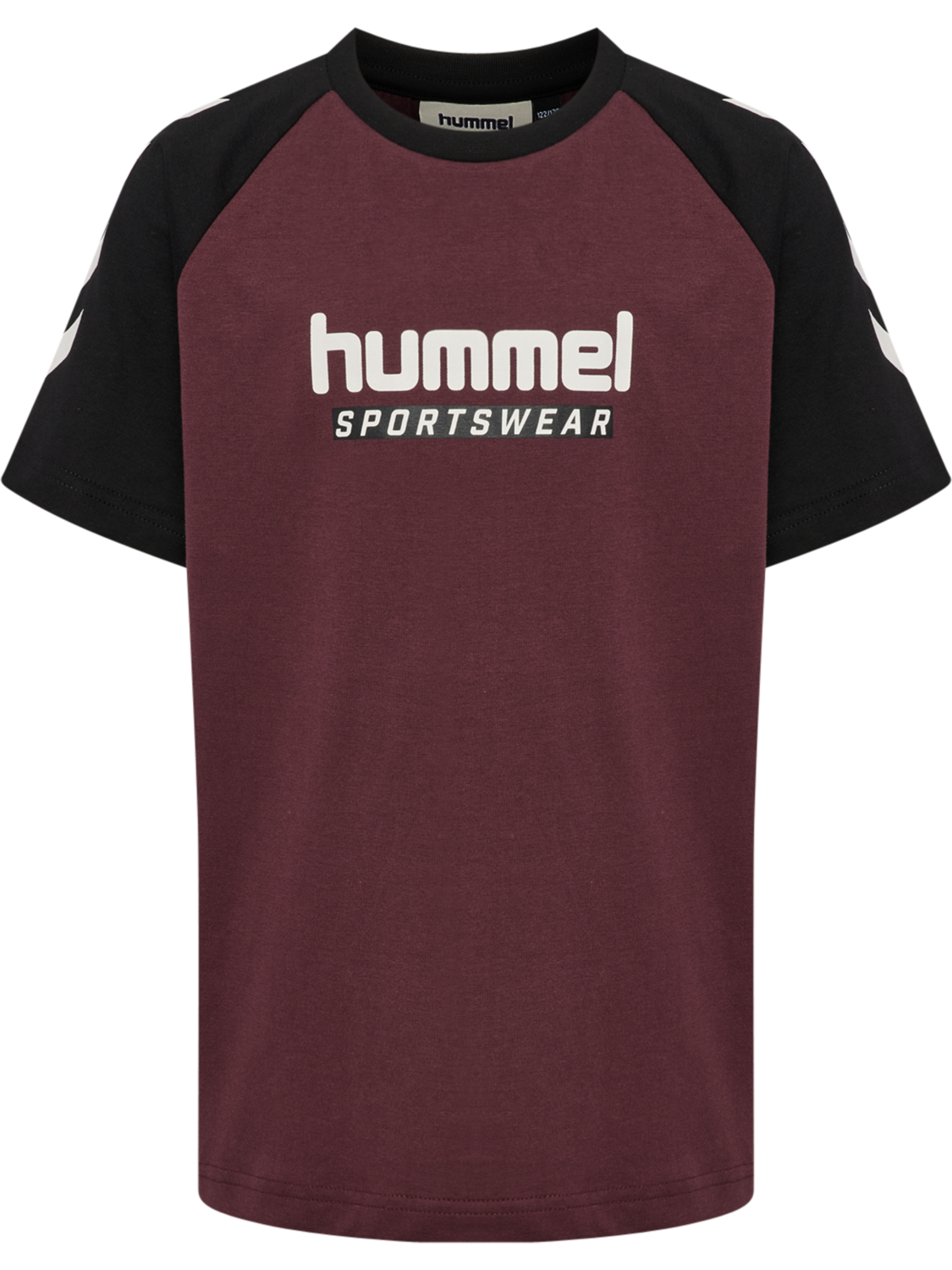 hmlJR LOGO T-SHIRT S/S, VINEYARD WINE, packshot