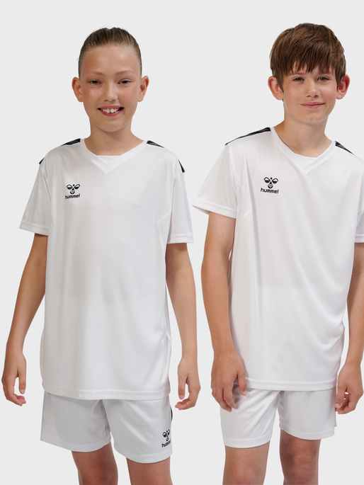 hmlAUTHENTIC PL JERSEY S/S KIDS, WHITE, model