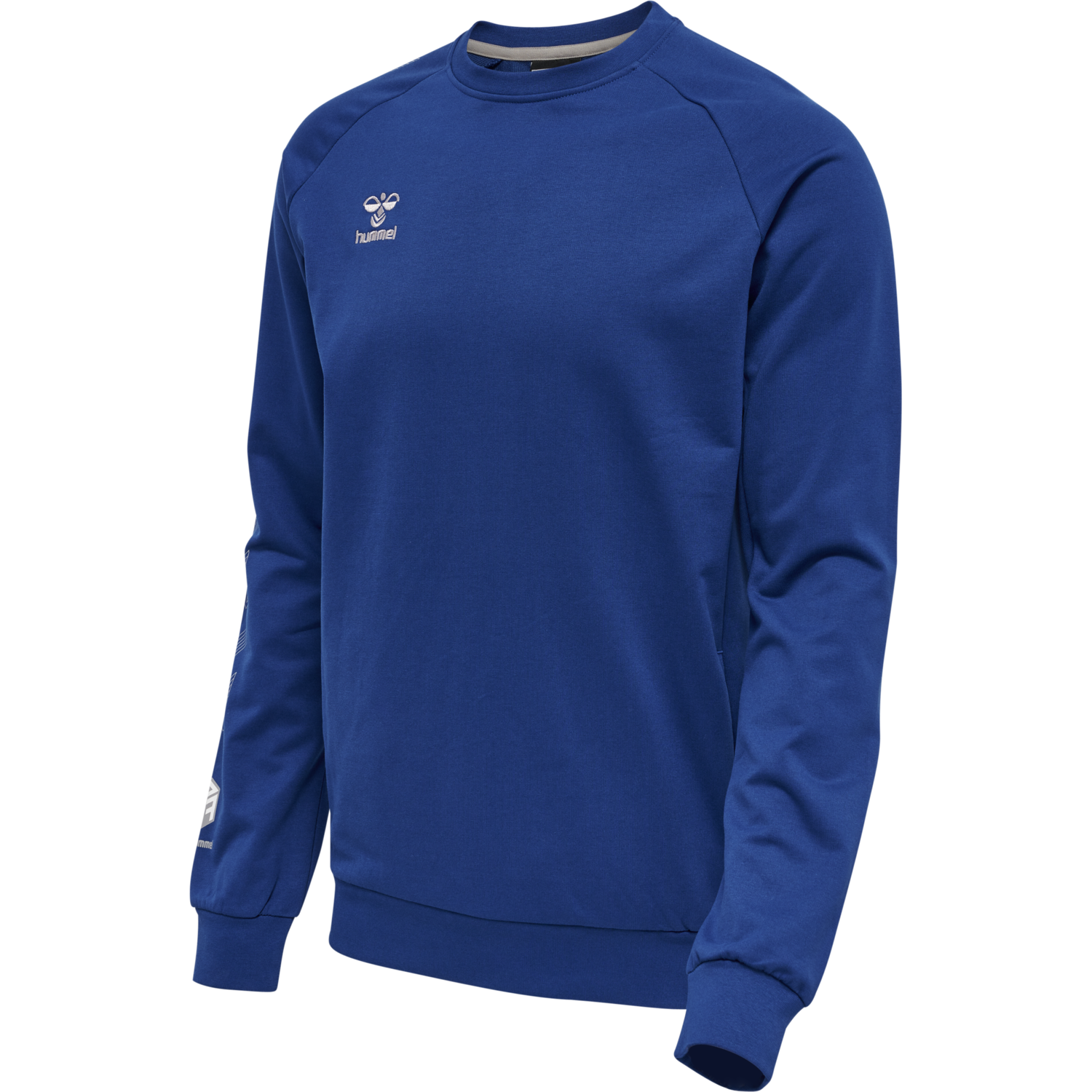 hmlMOVE GRID COTTON SWEATSHIRT, SODALITE BLUE, packshot