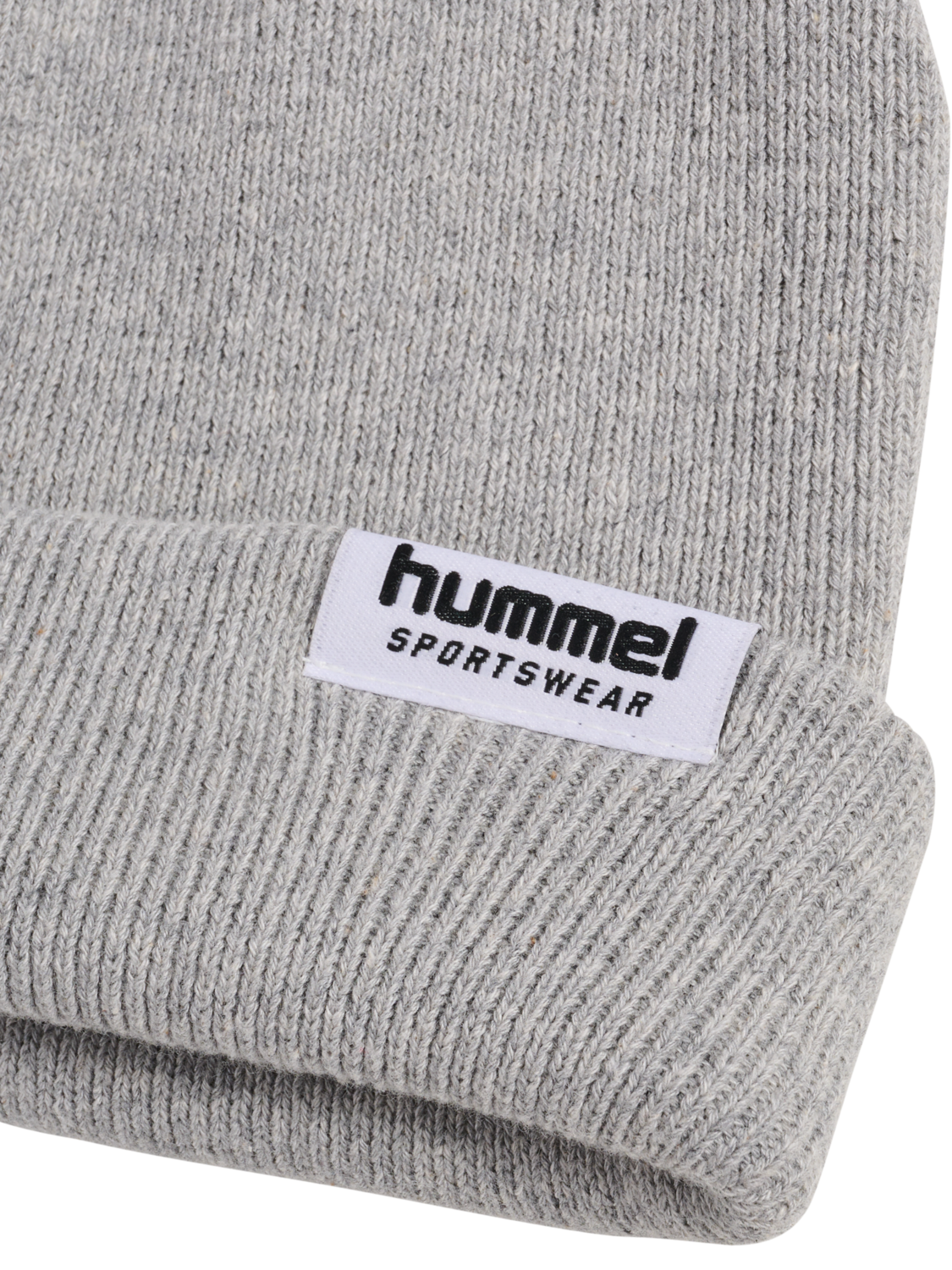 hmlRIB BEANIE SPORTSWEAR, LIGHT GREY MELANGE, packshot