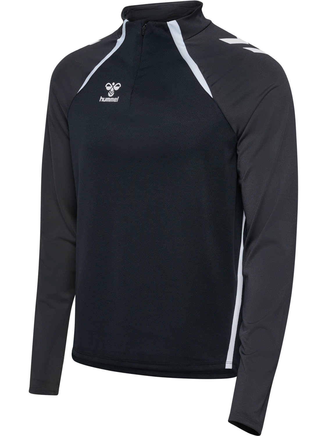 hmlLEAD 2.0 HALF ZIP, BLACK/ASPHALT, packshot