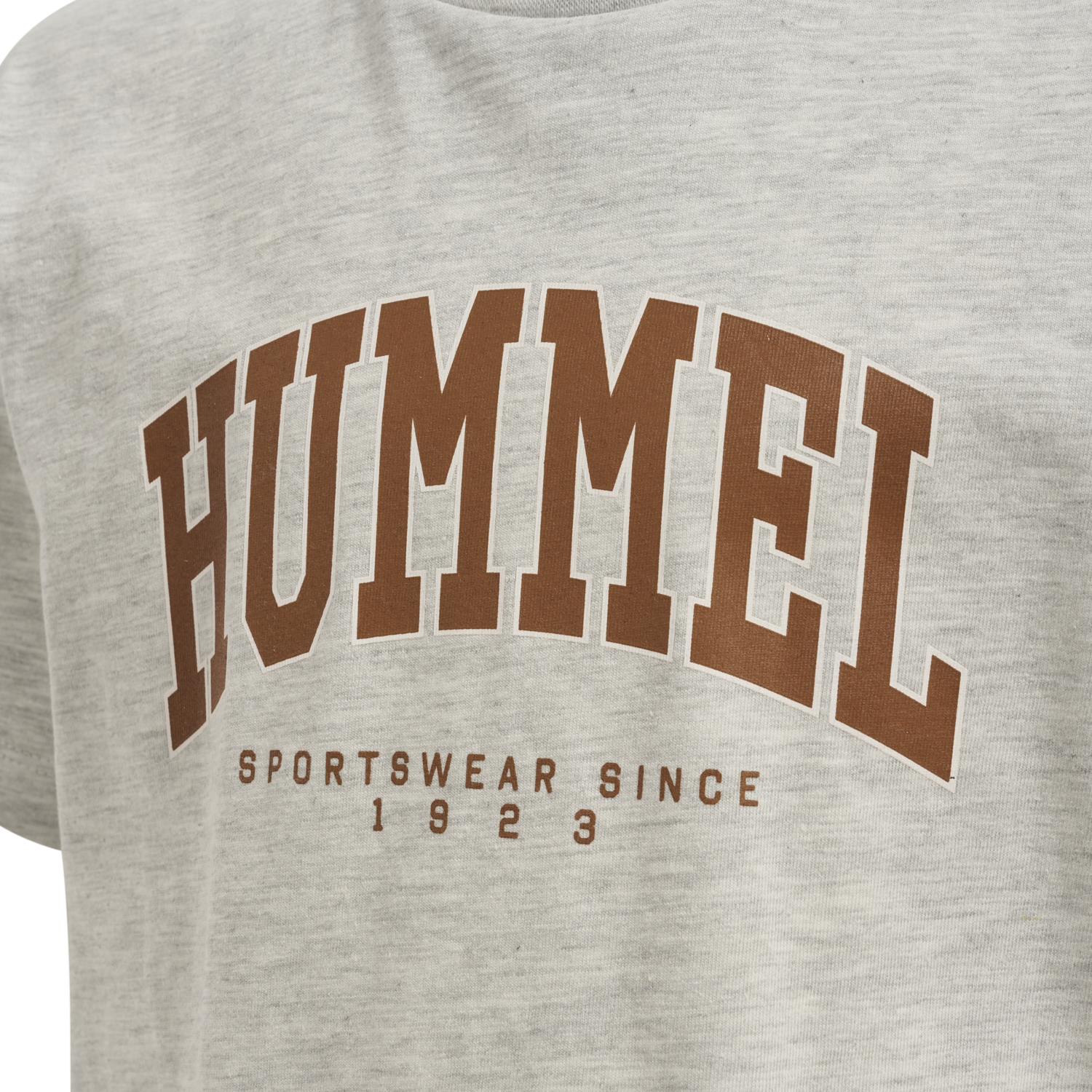 hmlFAST T-SHIRT S/S, LIGHT GREY MELANGE, packshot