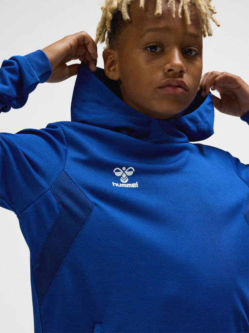 hmlAUTHENTIC PL HOODIE KIDS, TRUE BLUE, model