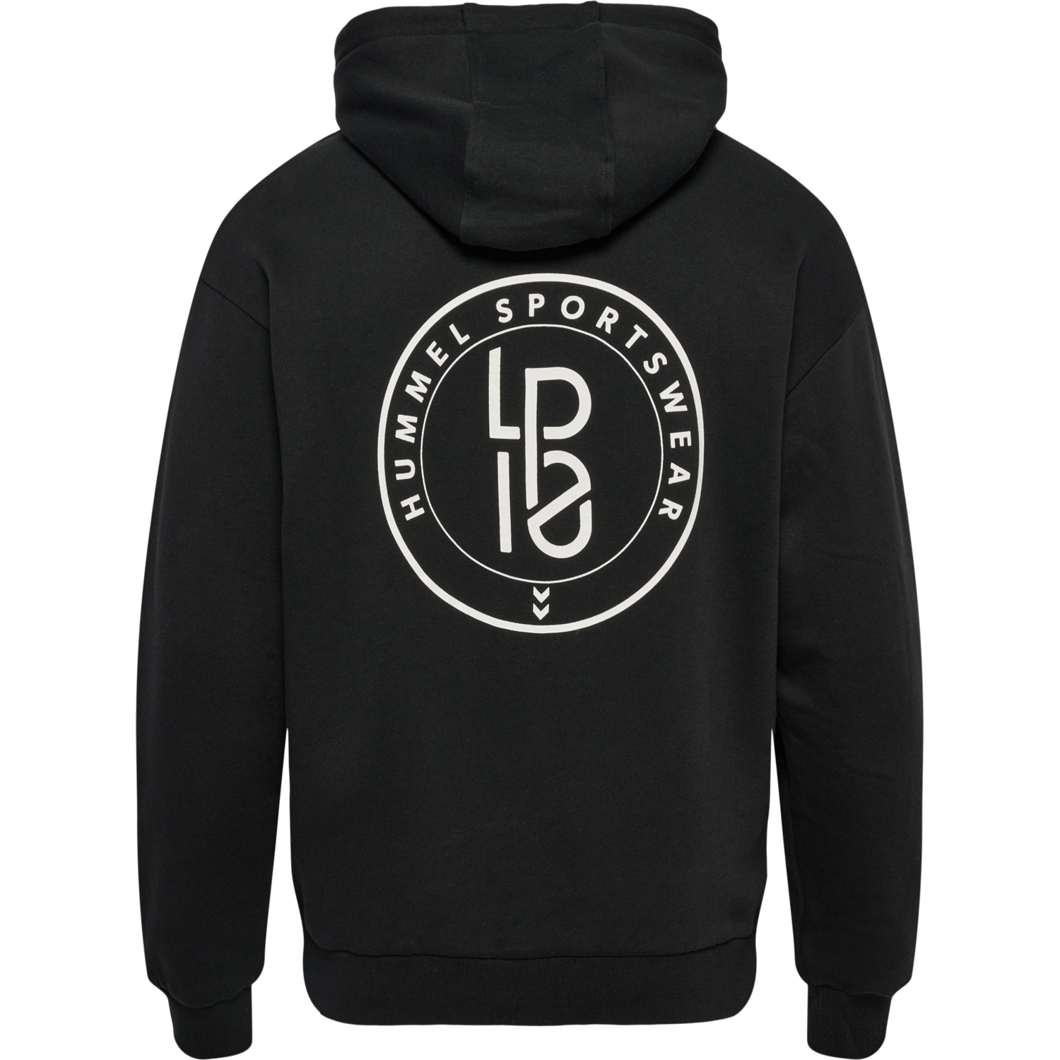 hmlLP10 BOXY SWEAT HOODIE, BLACK, packshot