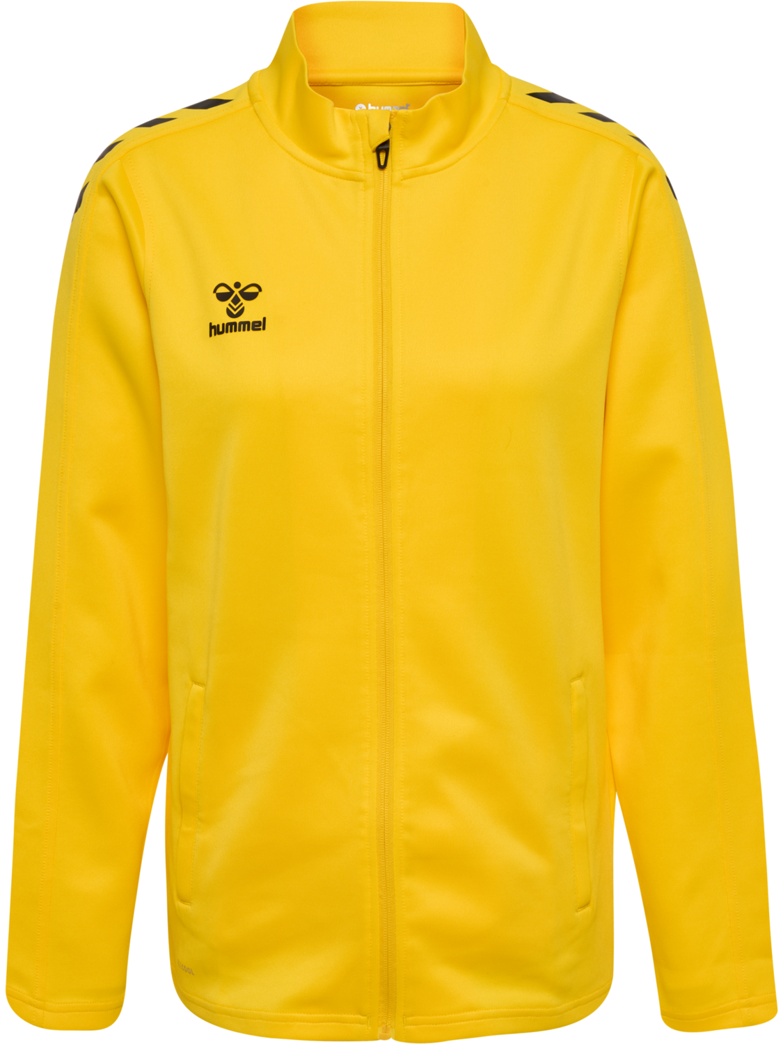 hmlCORE XK POLY ZIP SWEAT WOMAN, SPORTS YELLOW, packshot