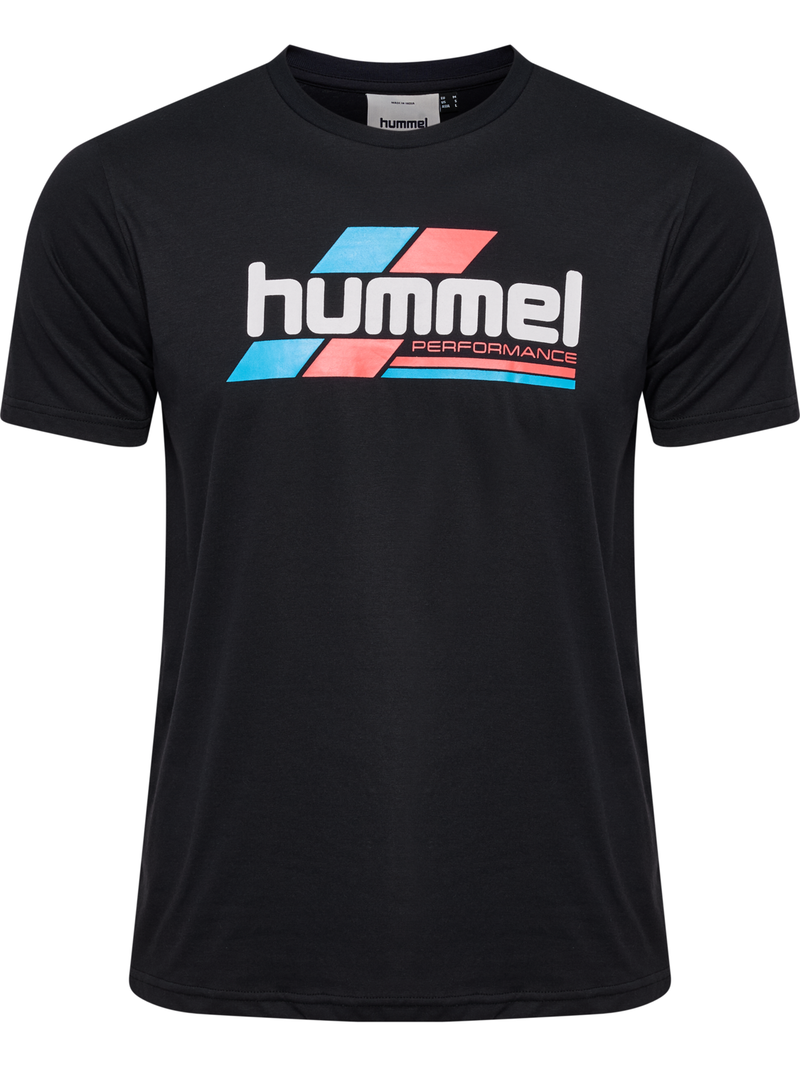 hmlPULSE GRAPHIC T-SHIRT S/S, BLACK/WHITE, packshot
