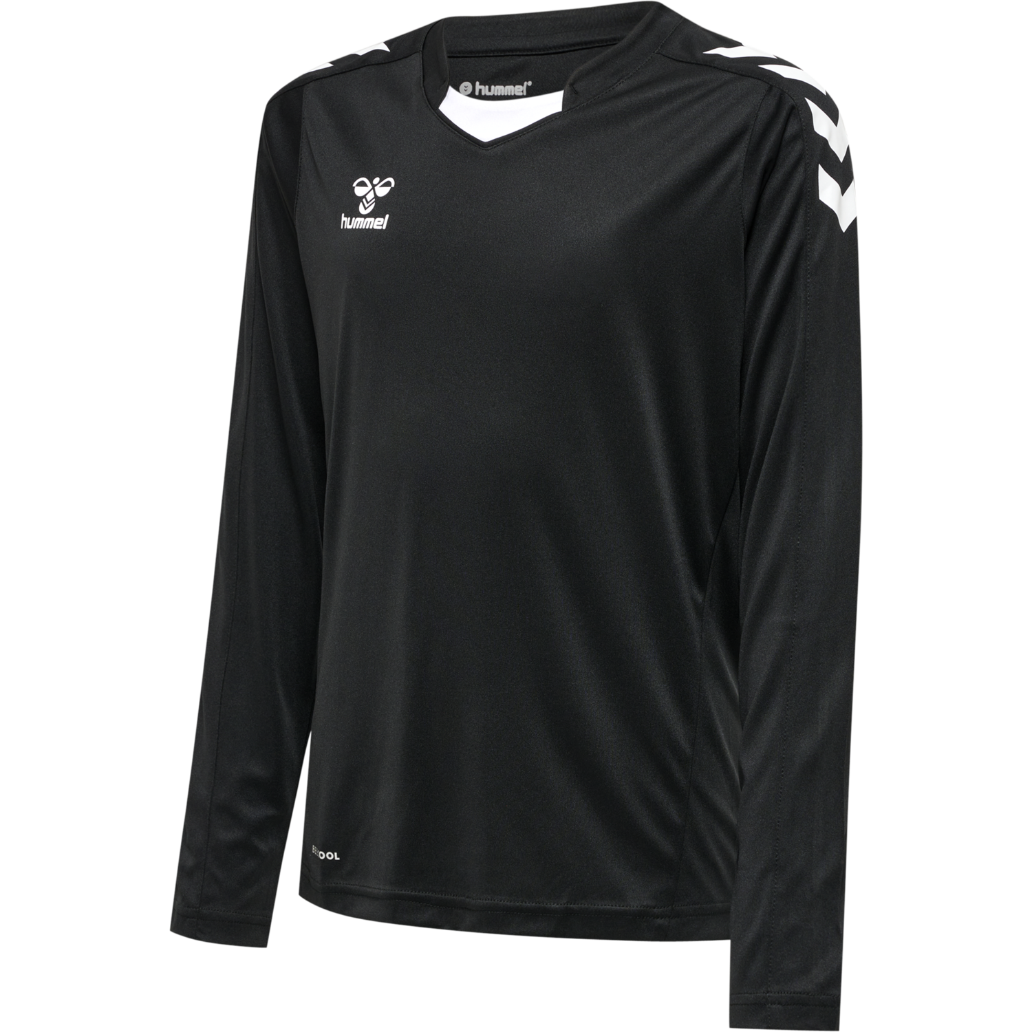 hmlCORE XK POLY JERSEY L/S KIDS, BLACK, packshot