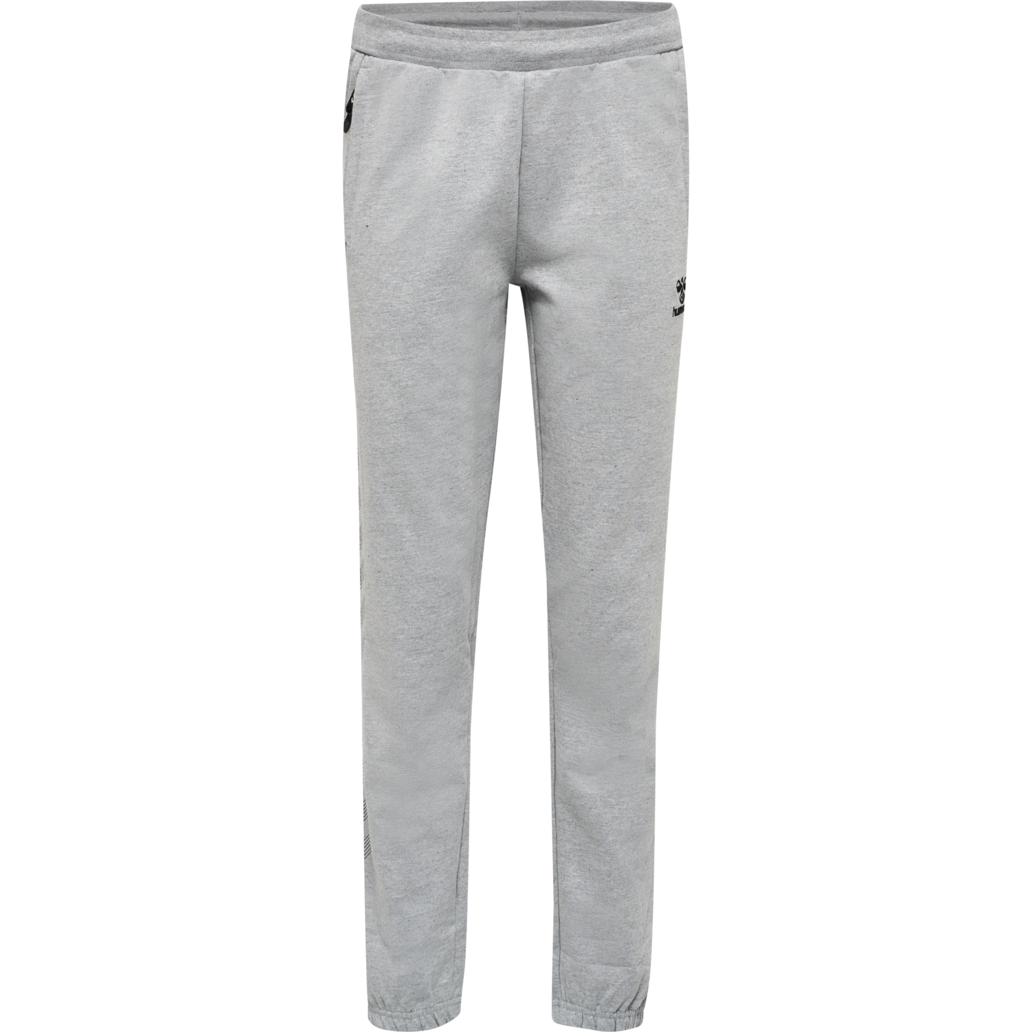 hmlMOVE GRID COTTON PANTS WOMAN, GREY MELANGE, packshot