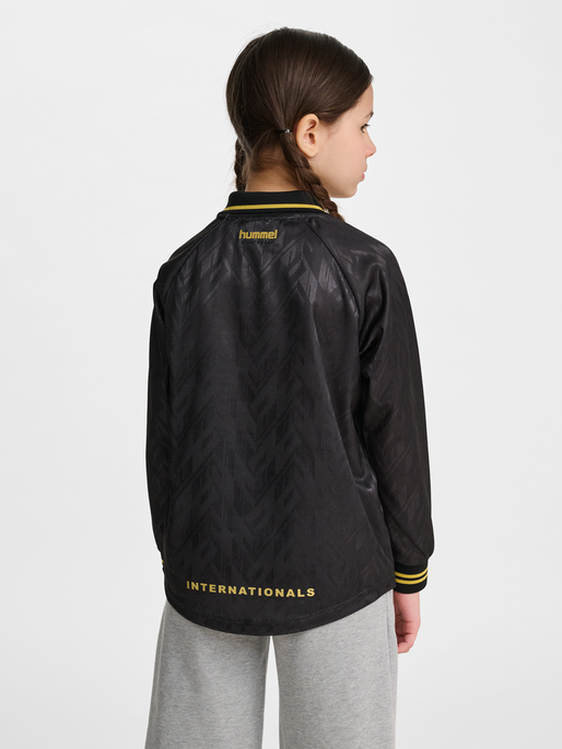 hmlJR LOOSE BAY SOCCER JERSEY L/S, BLACK, model