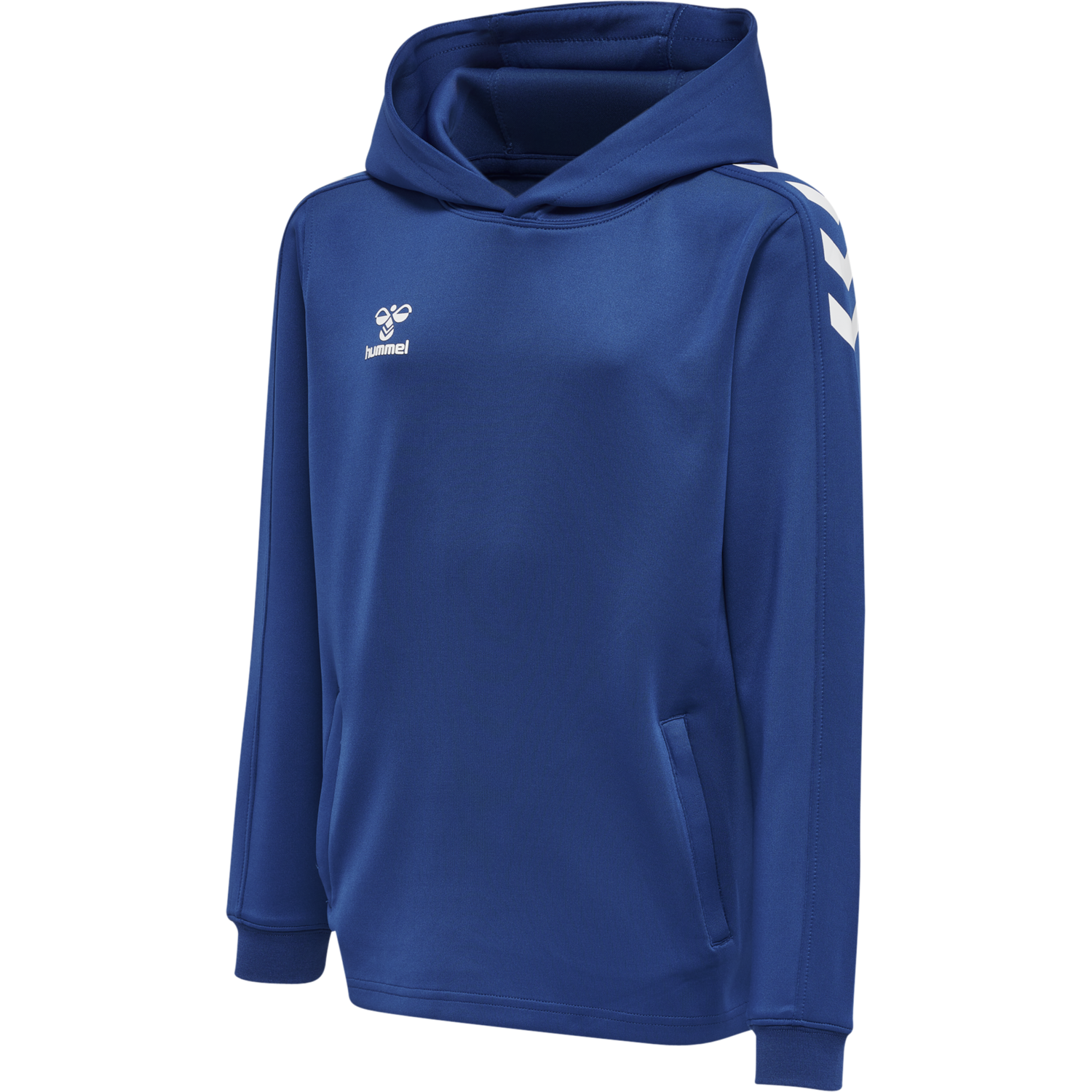 hmlCORE XK POLY KIDS SWEAT HOODIE, TRUE BLUE, packshot
