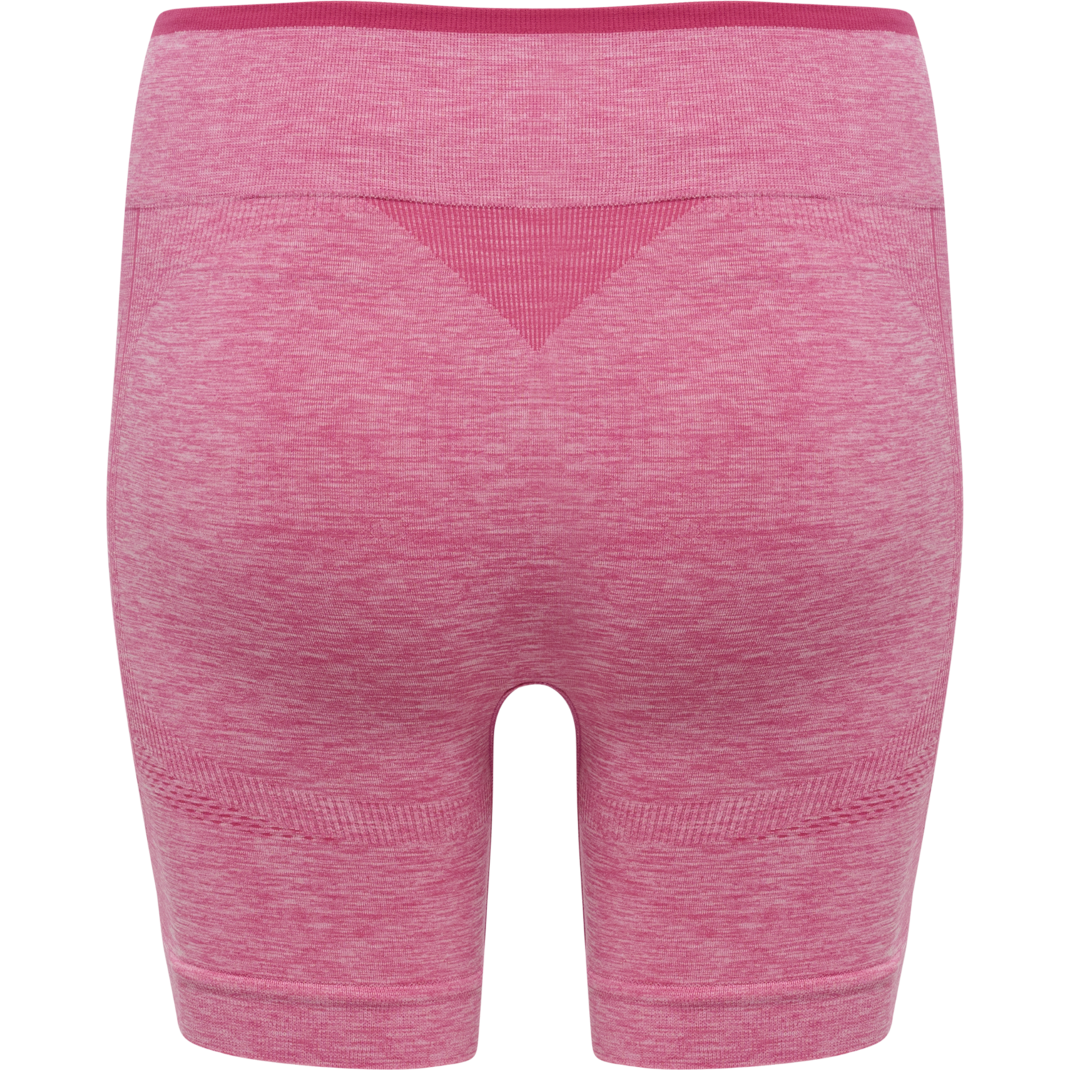 hmlMT UNA SEAMLESS MID WAIST SHORTS, AZALEA PINK MELANGE, packshot