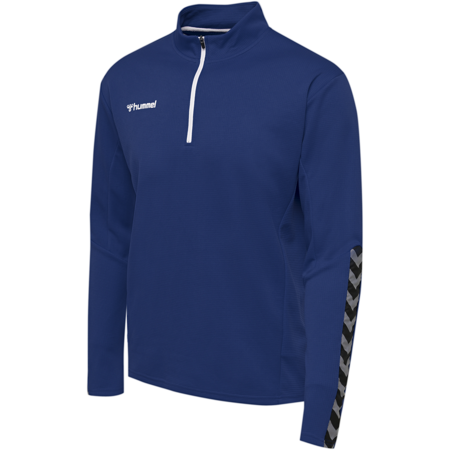 hmlAUTHENTIC HALF ZIP SWEATSHIRT, TRUE BLUE, packshot