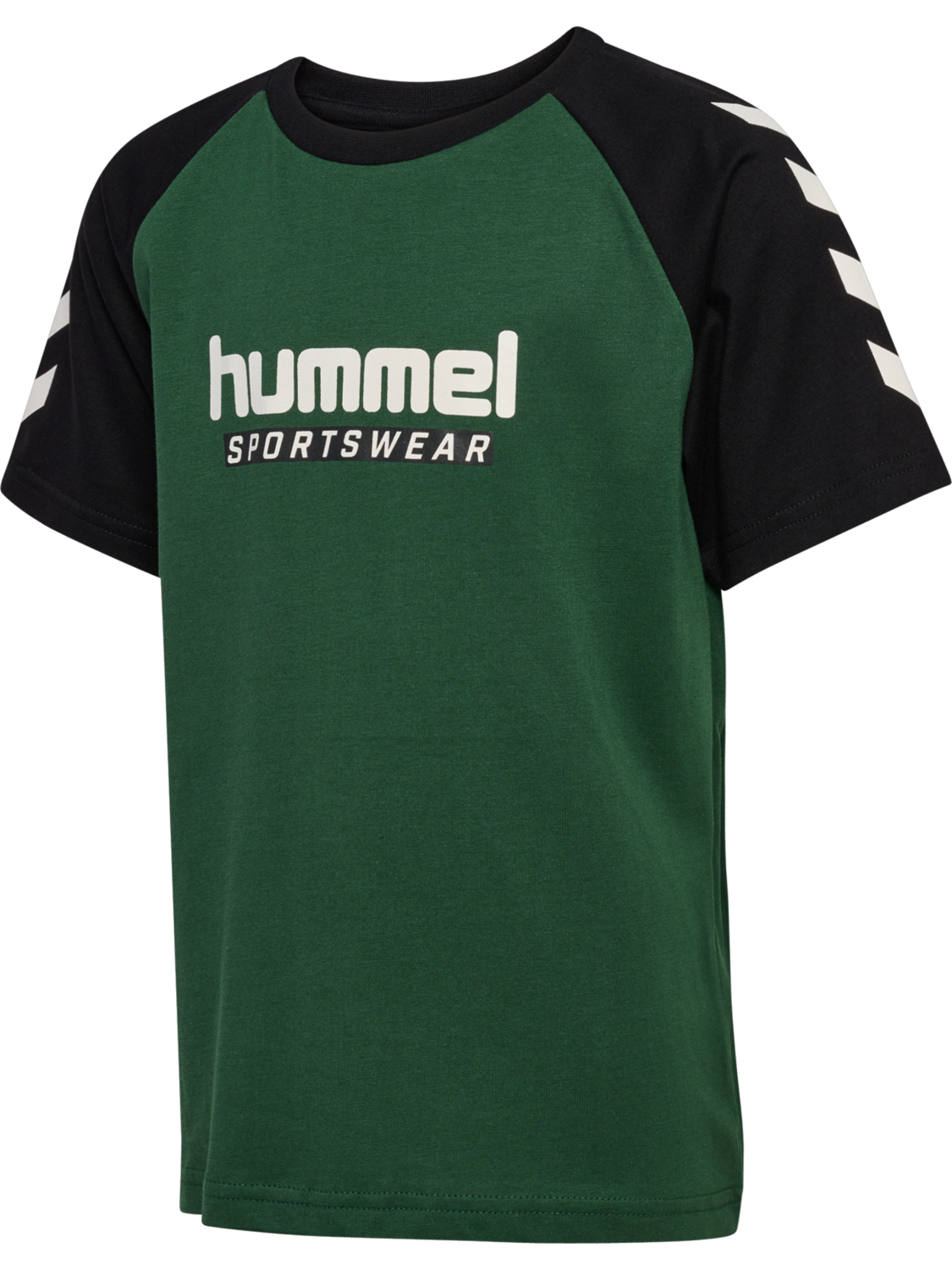 hmlJR LOGO T-SHIRT S/S, DARK GREEN, packshot