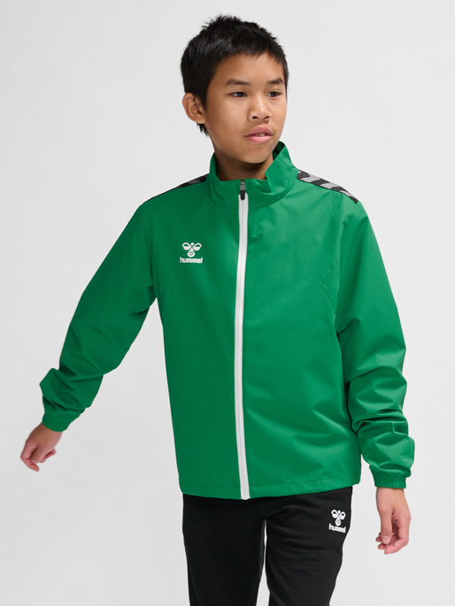 hmlAUTHENTIC TRAINING JACKET KIDS, JELLY BEAN, model