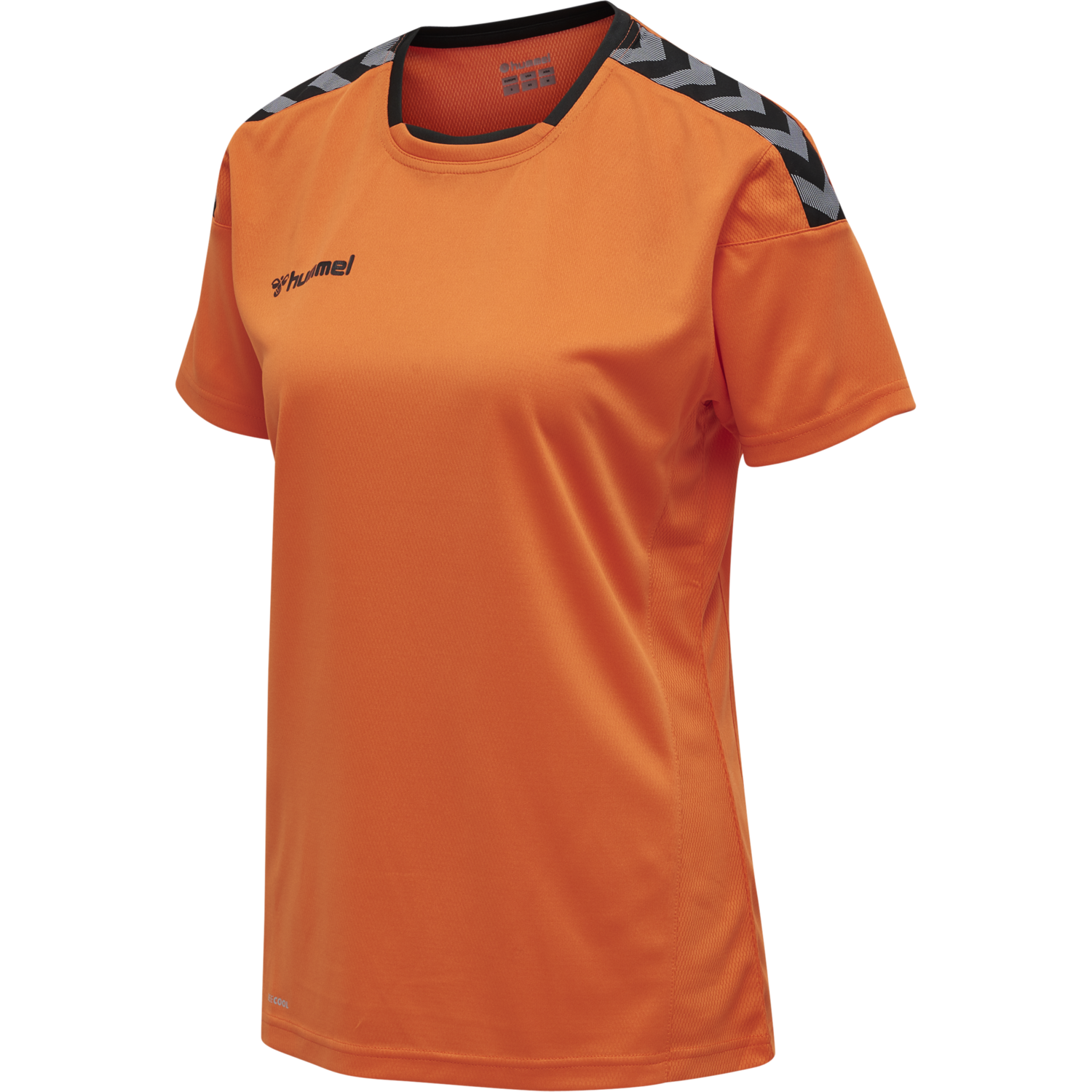 hmlAUTHENTIC POLY JERSEY WOMAN S/S, TANGERINE, packshot