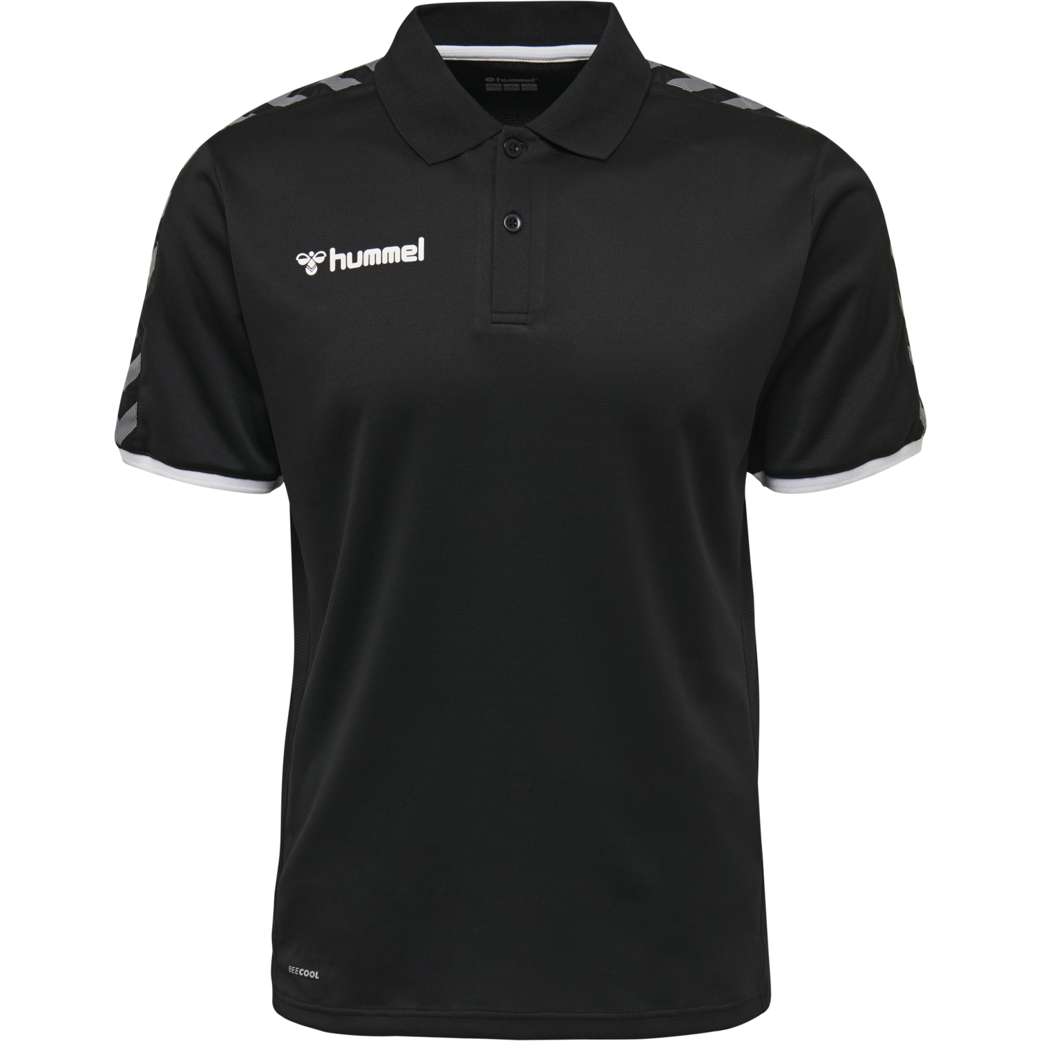 hmlAUTHENTIC FUNCTIONAL POLO, BLACK/WHITE, packshot