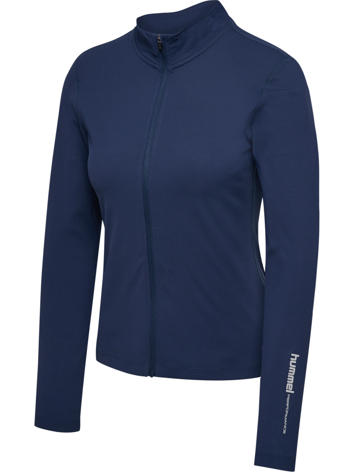 hmlFAST W ZIP TOP L/S, DRESS BLUES, packshot