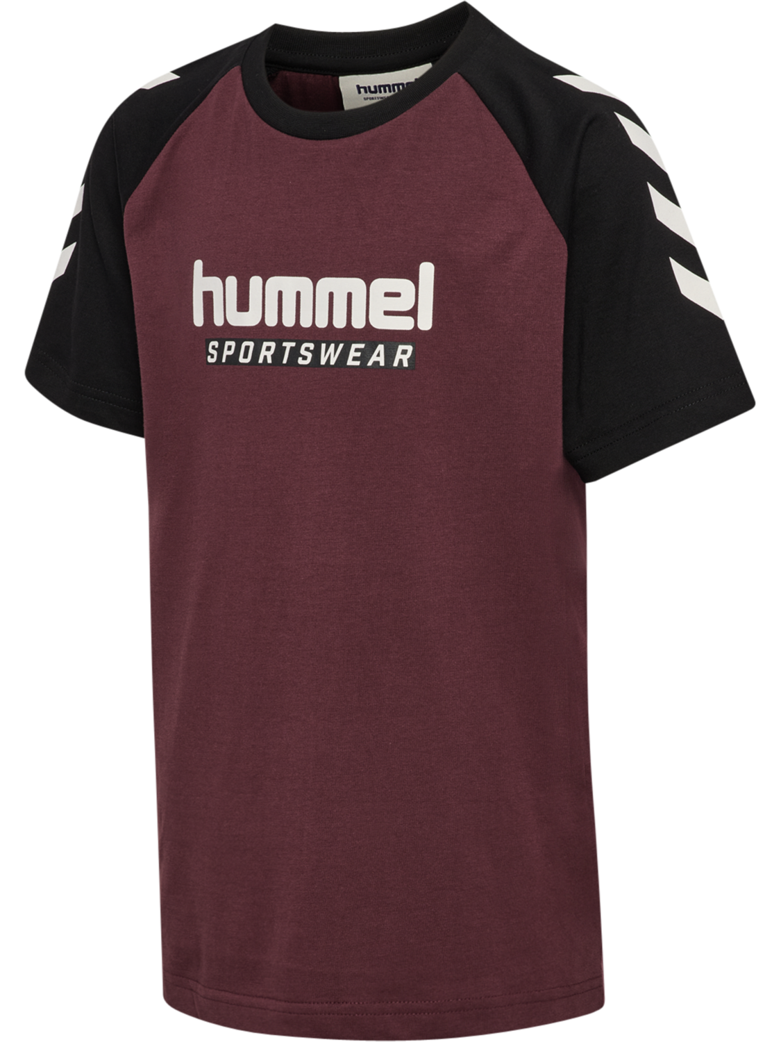 hmlJR LOGO T-SHIRT S/S, VINEYARD WINE, packshot