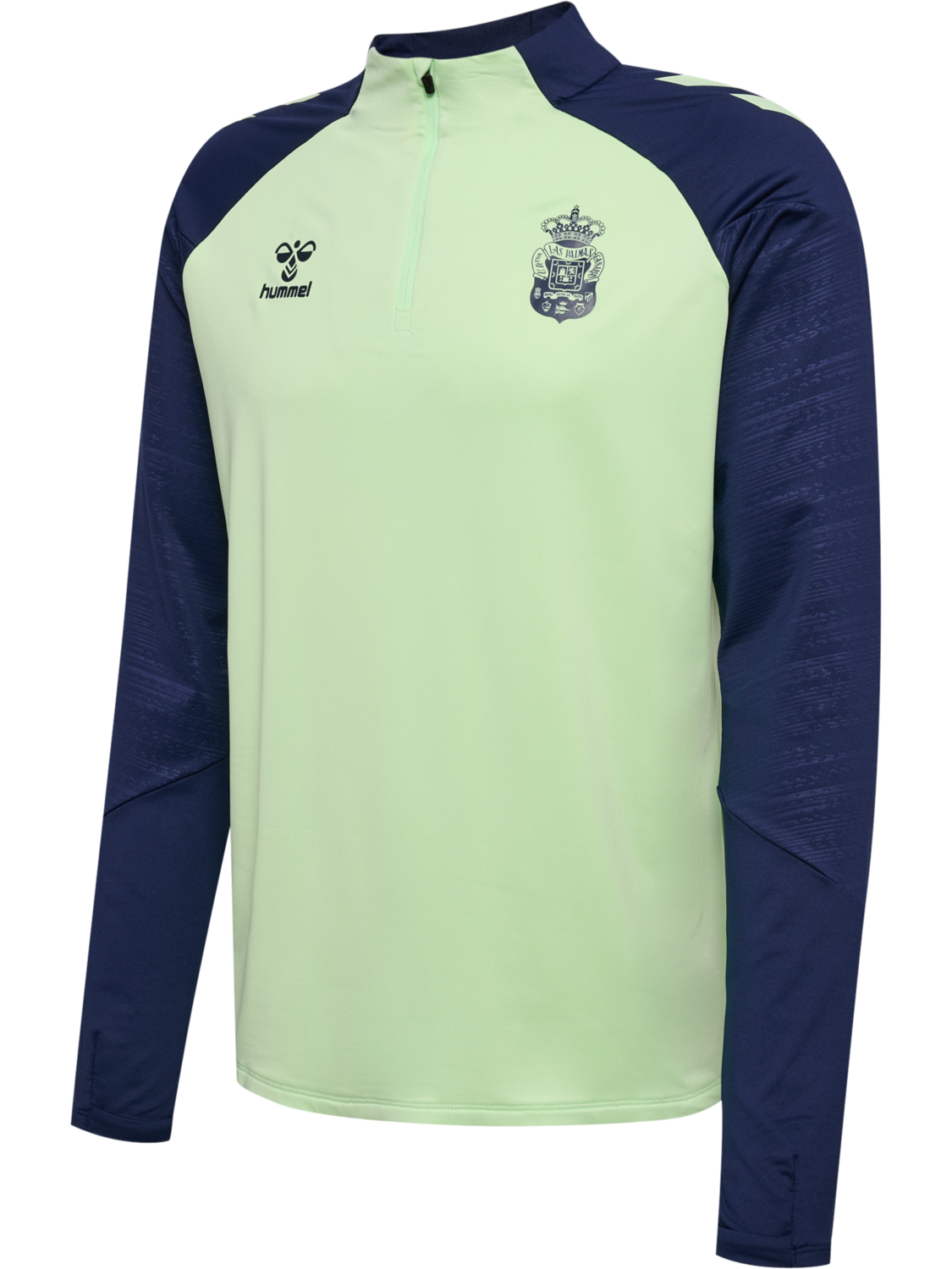 hmlPRO TRAINING HALF ZIP, !PATINA GREEN/MARINE, packshot