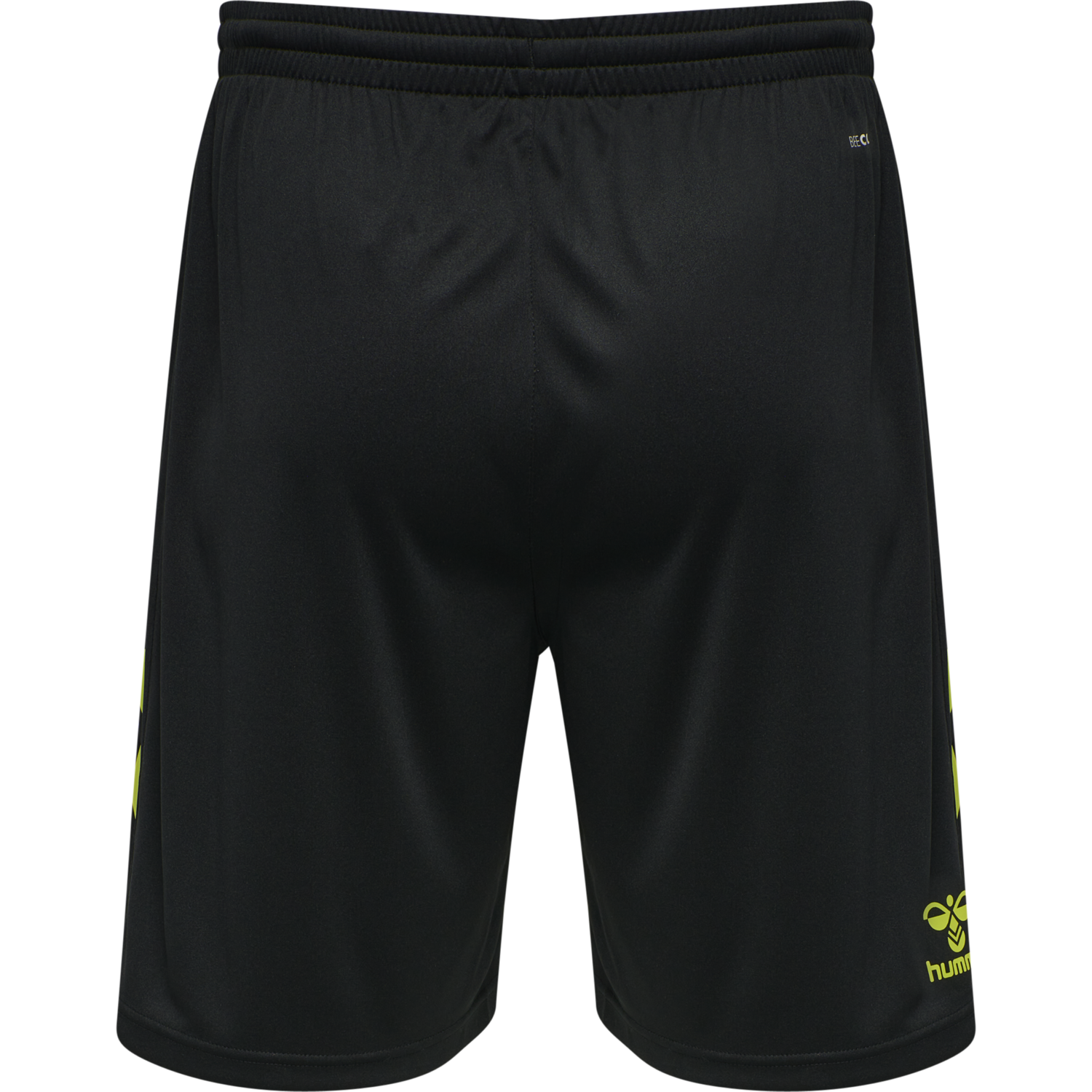 hmlCORE XK POLY SHORTS, BLACK/LIME POPSICLE, packshot