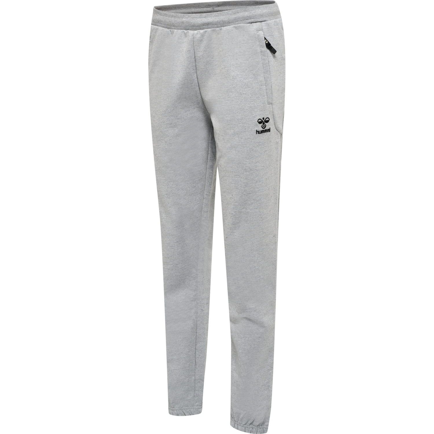 hmlMOVE GRID COTTON PANTS WOMAN, GREY MELANGE, packshot