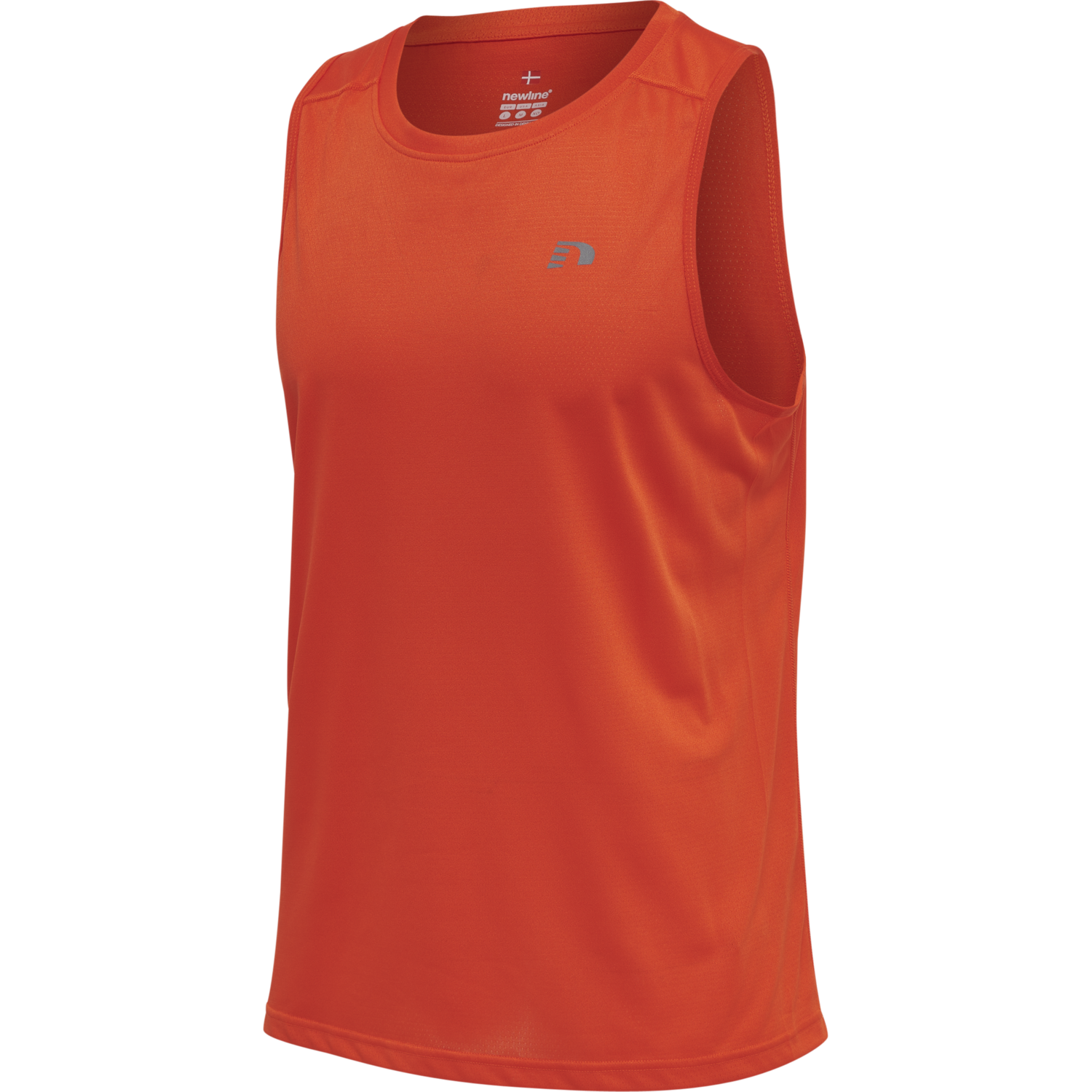 MEN RUNNING SINGLET, SPICY ORANGE, packshot