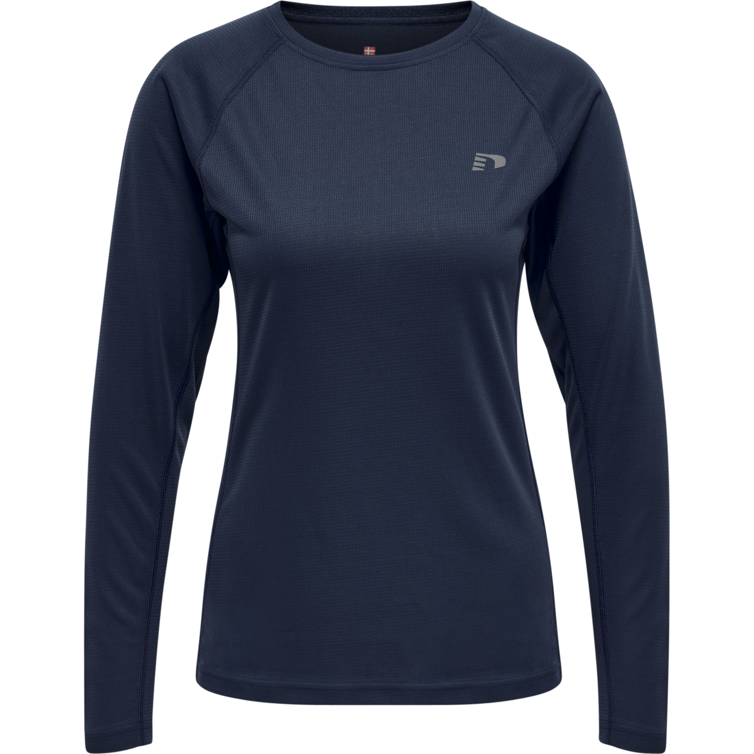 WOMEN CORE RUNNING T-SHIRT L/S, BLACK IRIS, packshot