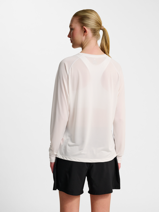 nwlBEAT W T-SHIRT L/S, WHITE, model