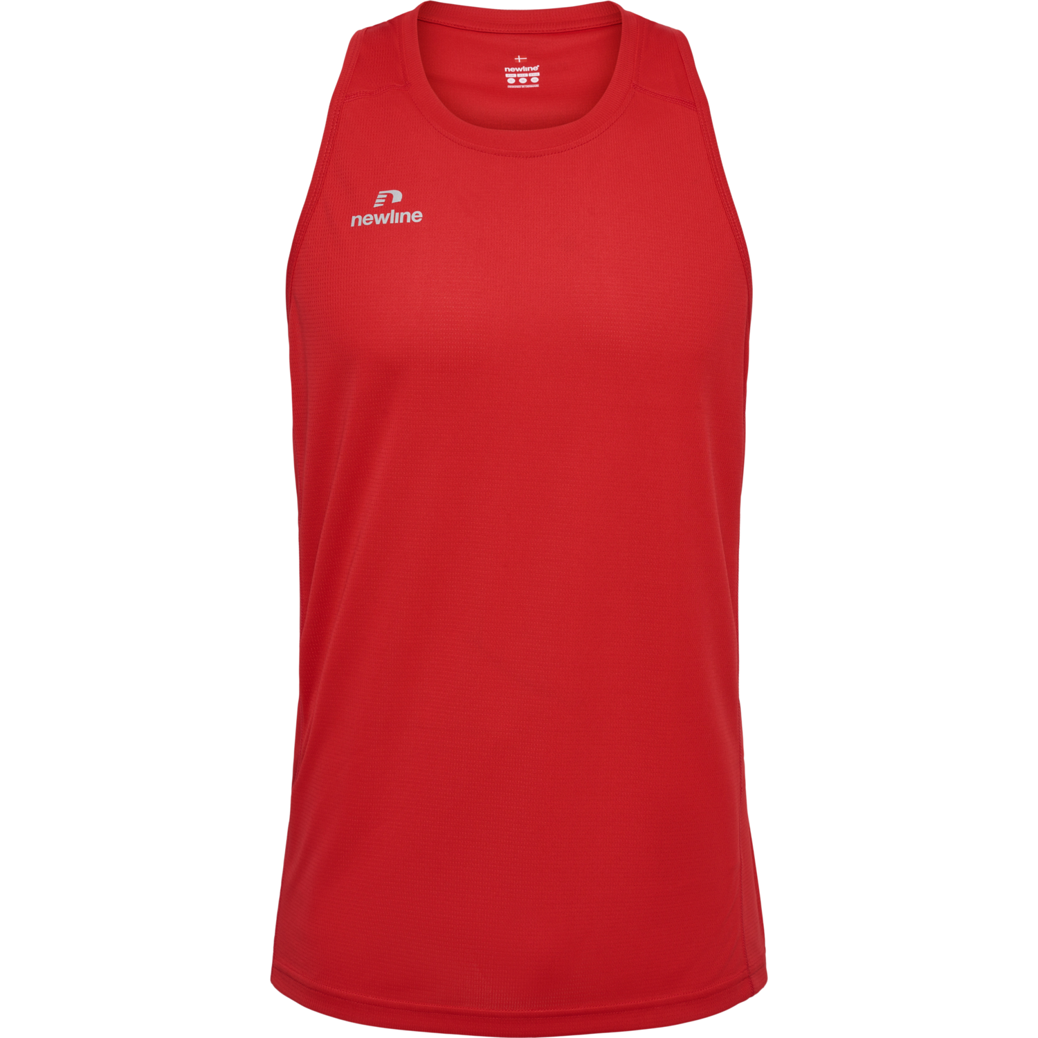 MEN'S ATHLETIC RUNNING SINGLET, TANGO RED, packshot