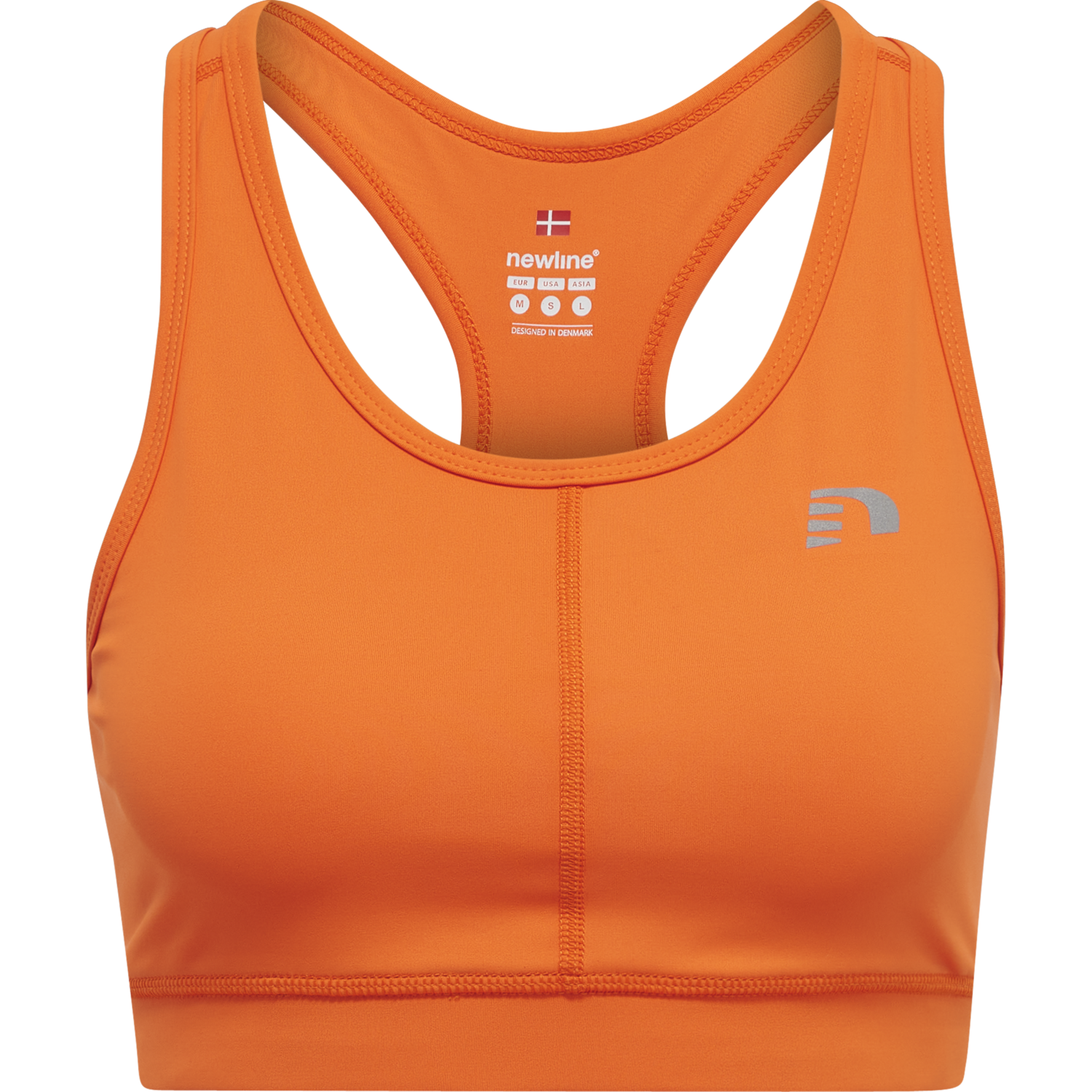 WOMEN CORE ATHLETIC TOP, ORANGE TIGER, packshot