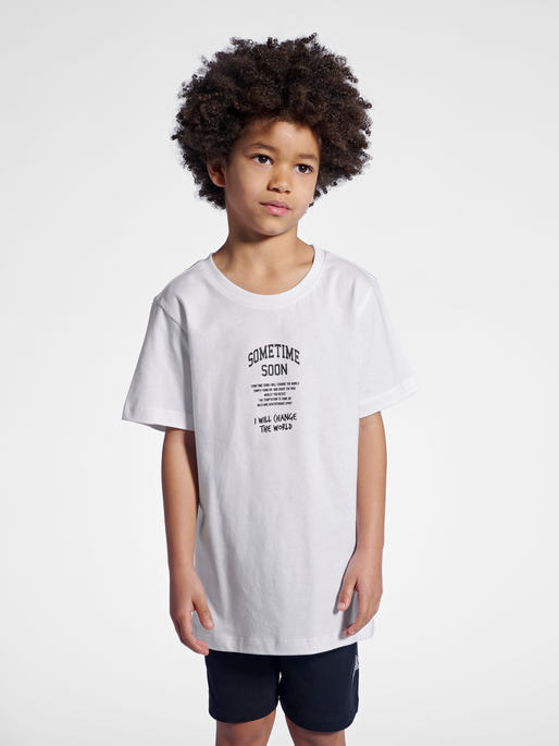 stmDIMAS T-SHIRT S/S, BRIGHT WHITE, model